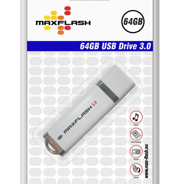 Produktbild MaxFlash USB3.0 64GB, lesen 45MB/s (64 GB, USB-A)