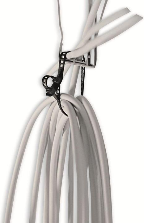 Actual product image HellermannTyton Hellermann Tyton SOFTFIX XXL Cable Ties Thermoplastic Polyurethane (TPU) Black 3 piece(s) (Plastic cable ties, 880 mm, 3 pcs.)