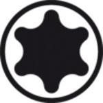 Produktbild Wiha Stiftschlüssel TORX® Kugelkopf mit kurzem Schenkel, titansilber (40967) T6 x 80 mm, 6,9 mm