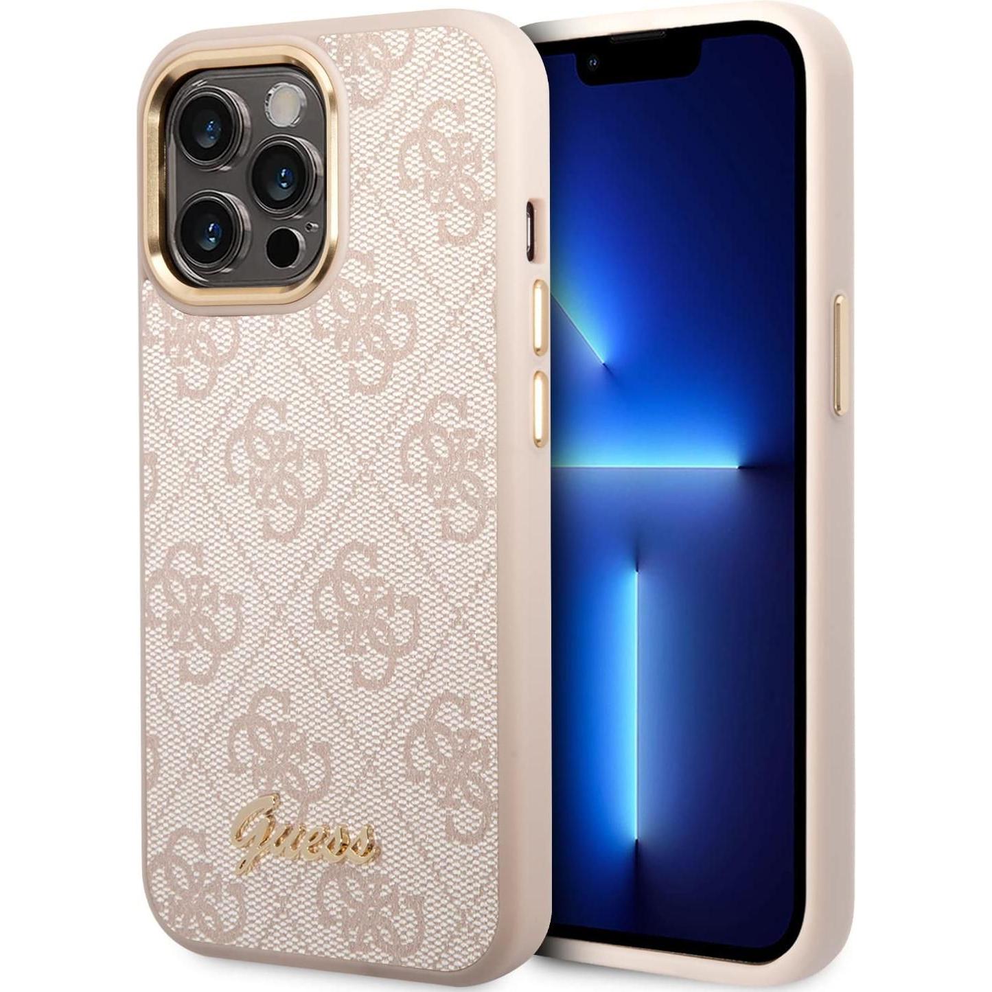 Guess Hard Case (Apple iPhone 14 Pro), Smartphone Hülle, Pink