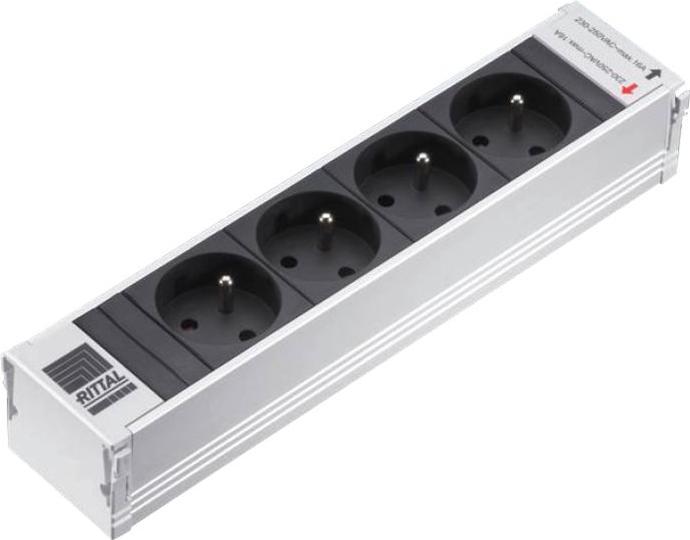 Produktbild Rittal PSM Steckdosenmodule 4xF/B Typ E CEE 7/5 (4 x, CEE 7/3)
