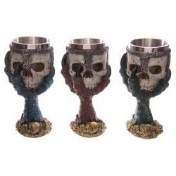 Thumbnail - Puckator, Deko Objekt, Totenkopf & Drachenkralle Krieger dekorativer Kelch