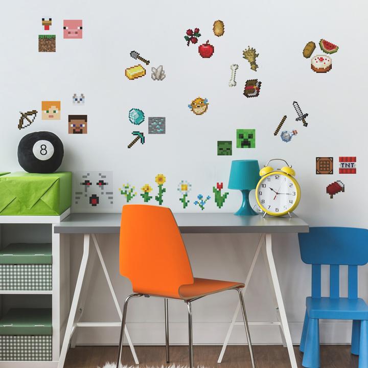Actual product image Roommates Minecraft Peel And Stick Wall Decals