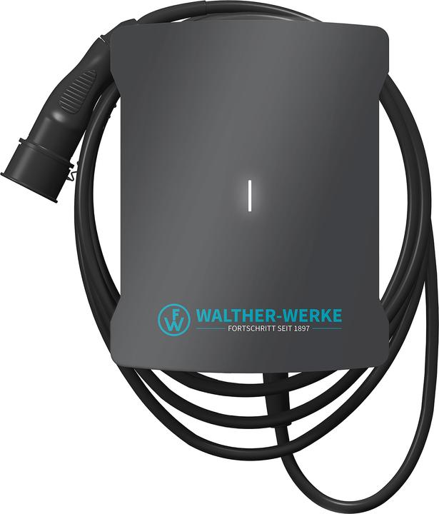 Produktbild Walther 98100133 basicEVO Pro Wallbox 11kW +5m Kabel (Typ 2, 11 kW, 16 A)