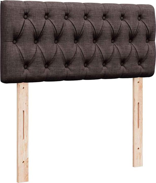 Immagine prodotto VidaXL Letto a molle Letto imbottito Letto con materasso marrone scuro 90x200cm in tessuto (90 x 200 cm)
