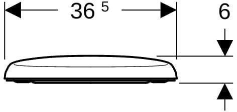 Image du produit Geberit Siège WC Renova Comfort blanc 572050000