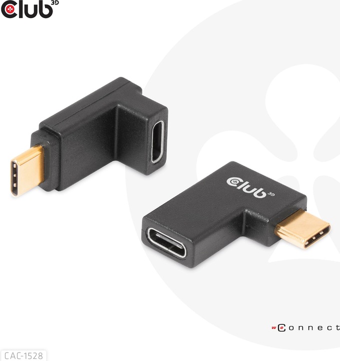 Productafbeelding Club 3D Club3D Adapter USB 3.2 Type C <> USB 3.2 Type C St/B (USB 3.2 Gen 2)