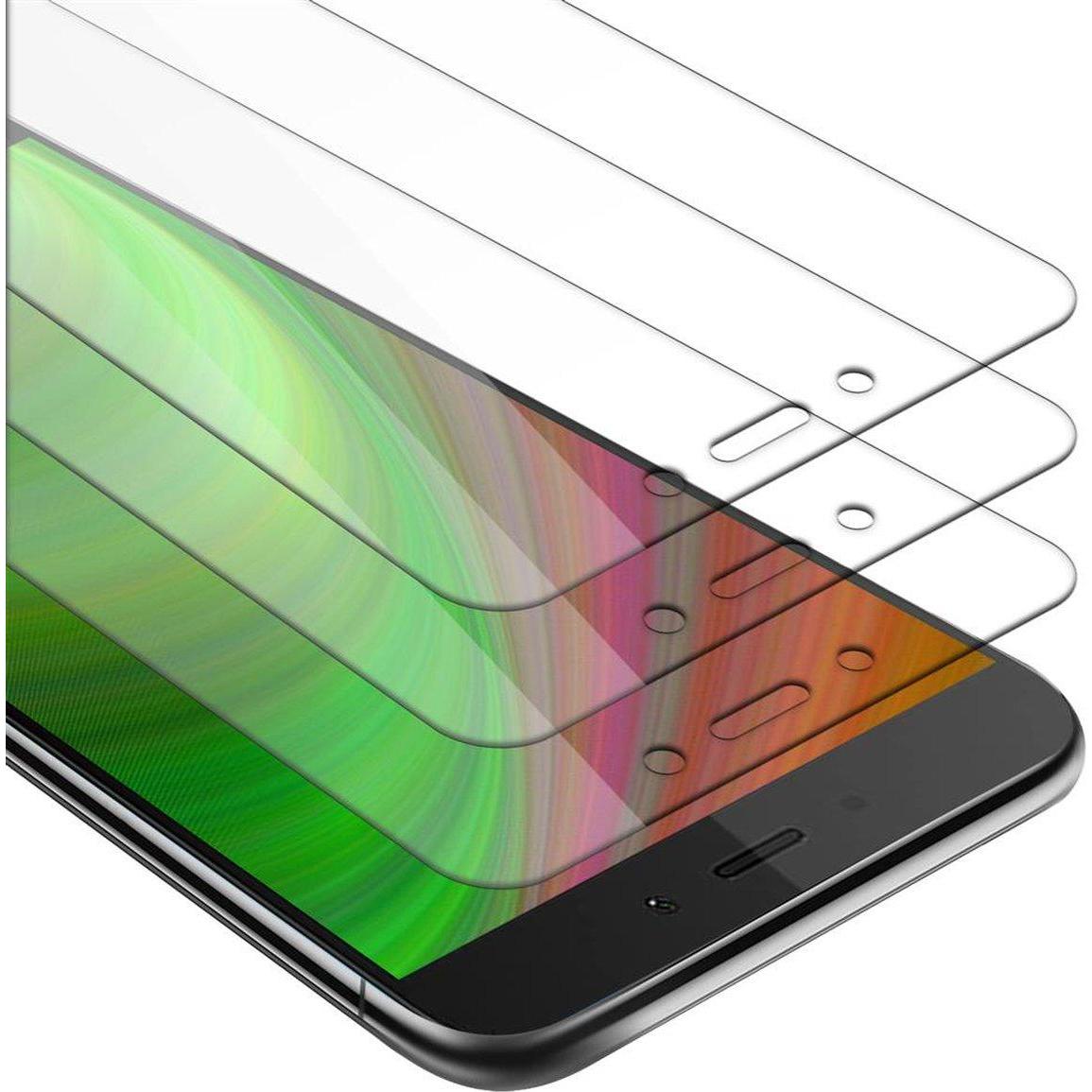 Cadorabo Displayschutzglas (3 Stück, Xiaomi Redmi Note 4), Smartphone Schutzfolie, Transparent