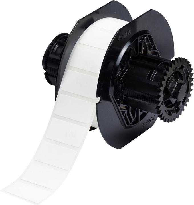 Actual product image Brady B33-136-499, nylon fabric, white, matt, 38.10 x 19.05 mm, permanent (1500 E.) (3.81 cm)