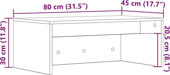 Produktbild vidaXL Wand-Schreibtisch