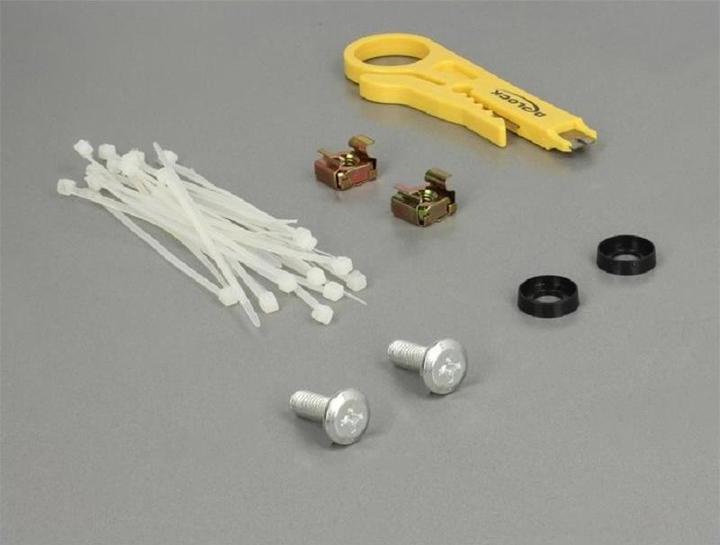 Produktbild Delock 48,30cm (19") Patchpanel 24 Port Cat.6 0.5 HE schwarz