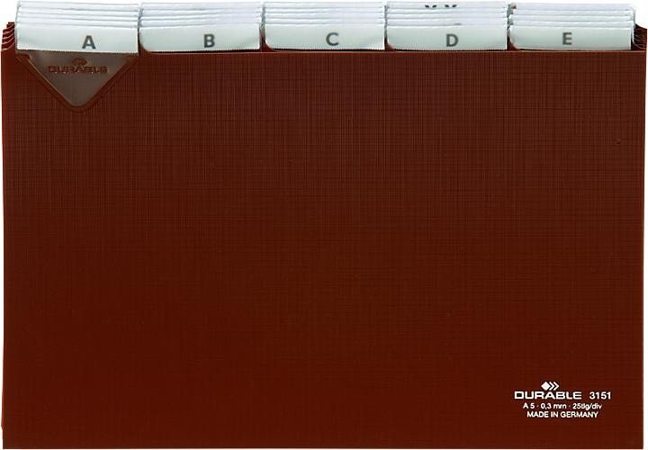 Produktbild Durable Leitkarten aus Kunststoff A5 (A5)