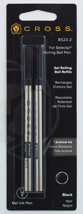Produktbild Cross Rollermine Gel 2ST schwarz (Gelmine, Schwarz, 0.70 mm)