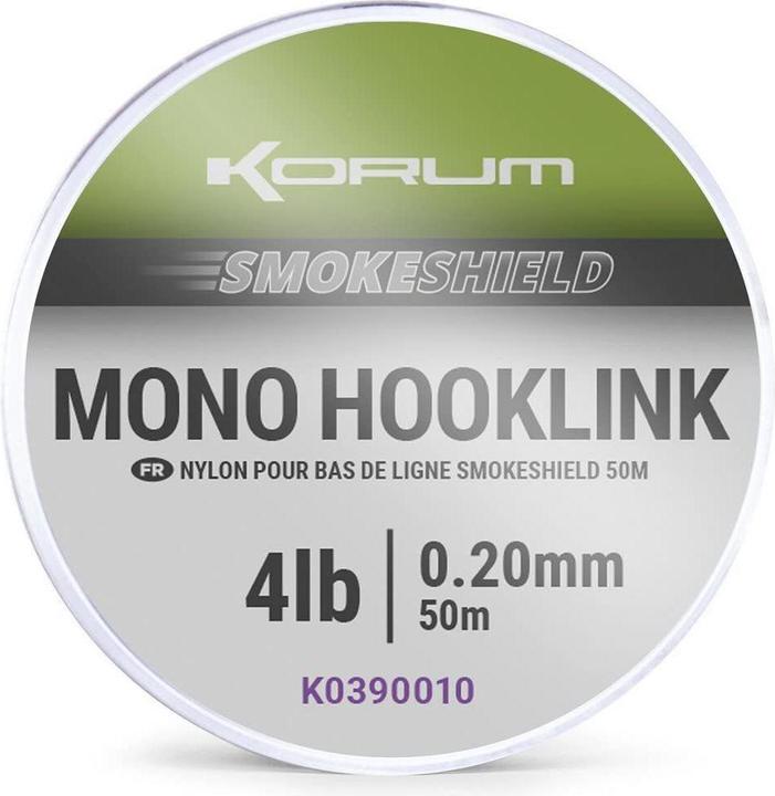 Produktbild Korum bindeglied smokeshield mono hooklink 0 (0.33 mm)