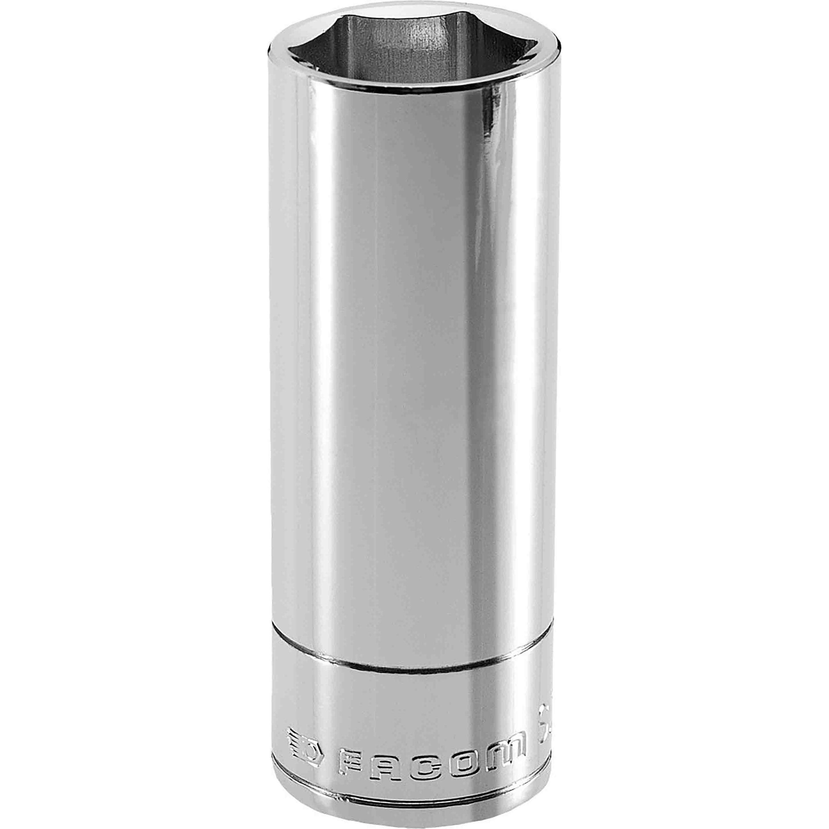 Thumbnail - Facom, Steckschlüssel + Stecknuss, Vierkant Steckschlüsseleinsatz, 13mm, Sechskant Abtrieb, Länge 77 mm (13 mm)