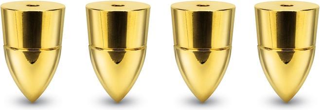 Actual product image Dynavox SubWatt devices and speaker bases set of 4 brass