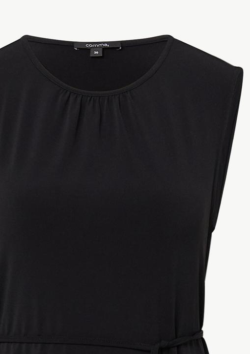 Produktbild Comma Kleid Jerseykleid in Midilänge mit Schlitz und Bindegürtel (40)