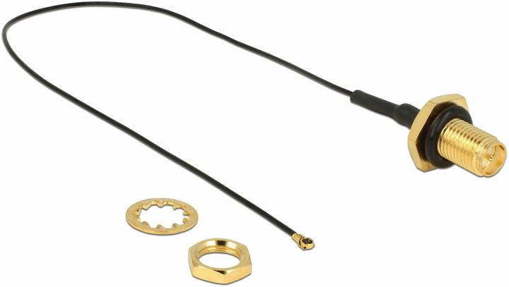 Produktbild Delock Antennenkabel RP-SMA zu MHF4, 20cm, wassergeschützt (Antennenkabel)