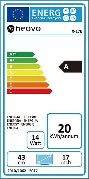 Energie-Label AG neovo X-17E 17IN 1280 X 1024 250CD (1280 x 1024 Pixel, 17")