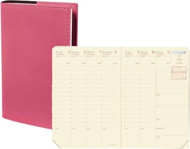 Actual product image Quo Vadis Gesch.Pr.DE Soho 2021 QV285878 pink, 1W/2S 10x15cm (A6, 1 week / 2 pages)