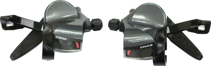 Actual product image Shimano Shift lever Claris SL-R2000 SET 2x8-speed Rapidfire for straight handlebars Box