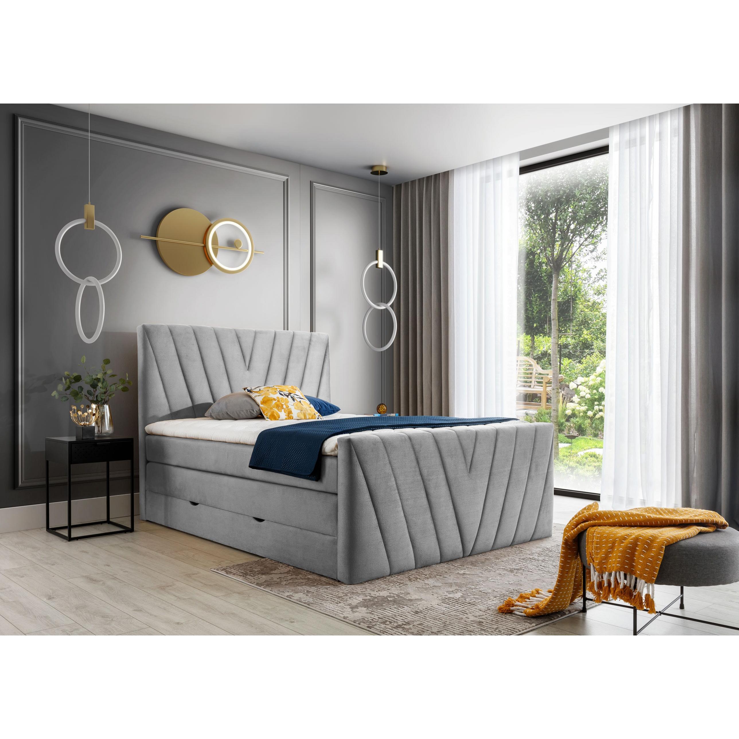 ELTAP, Bett, Candice mit Stauraum (140 x 200 cm)