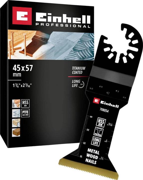 Einhell 708054 Tauchsägeblatt BIM-TI, 45mm Bimetall Tauchsägeblatt 45 mm 1 St.