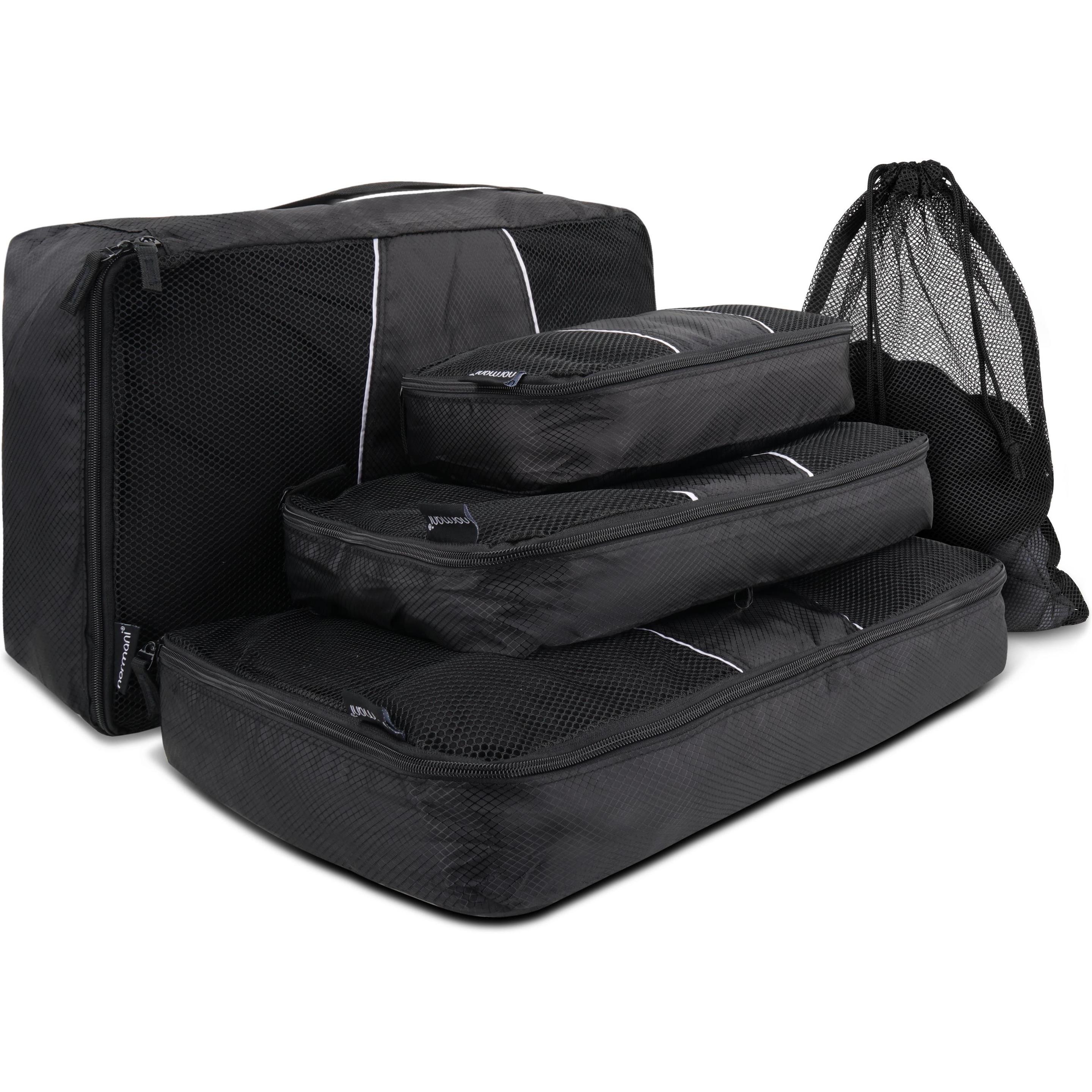 Thumbnail - Normani, Packsack, Kleidertaschen-Set mit Waschbeutel, Schwarz