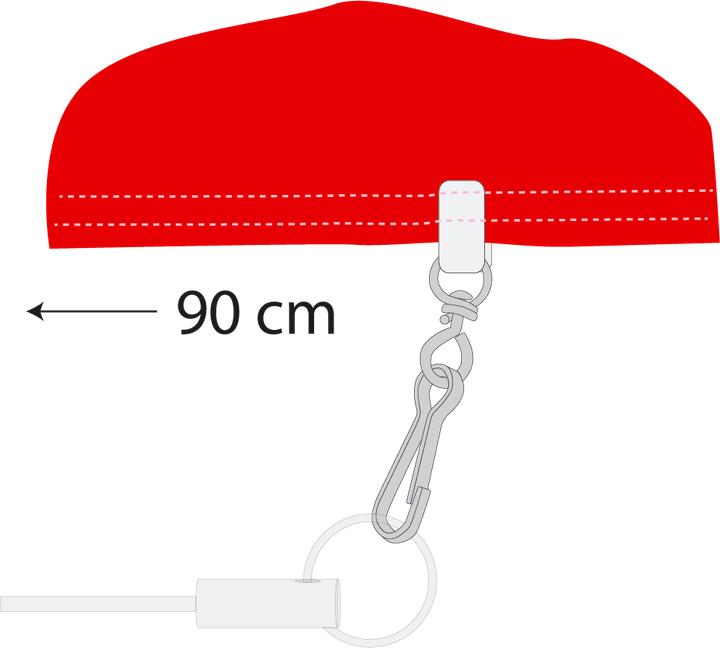 Image du produit Alpenfahnen Angenähter Karabiner