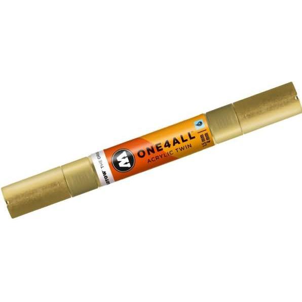 Thumbnail - Molotow, Marker, Divers - Acrylic Twin Metallic Gold (Metallic Gold, 4 mm, 1 x)