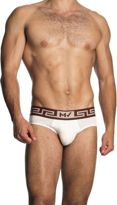 Produktbild Linen Classic Brief Beige/Bordeaux Large (L, Einzelpack)