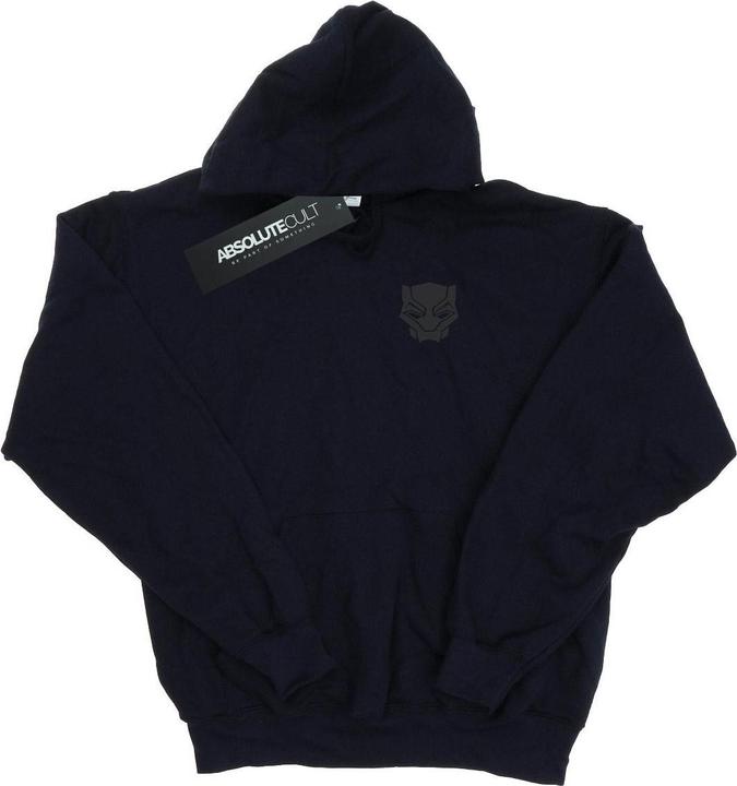 Produktbild Black Panther Schwarz auf Schwarz Brust drucken Hoodie (M)
