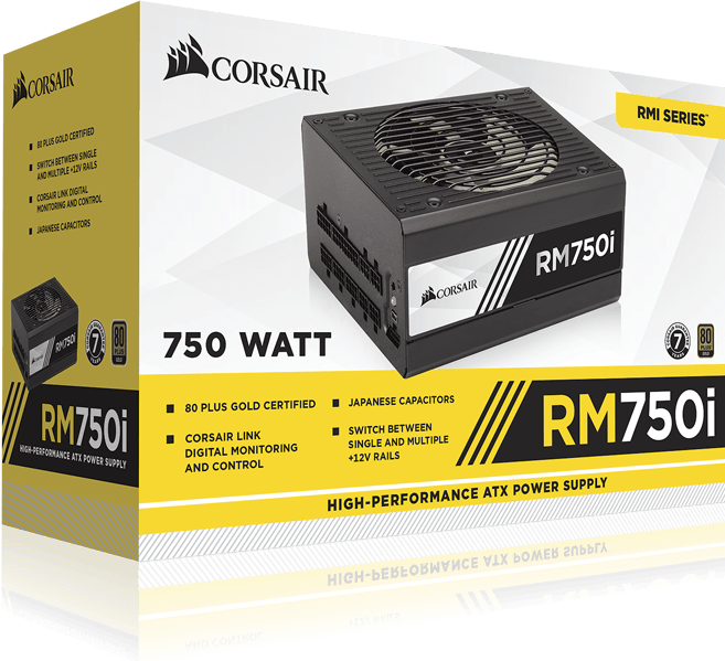 Actual product image Corsair RM750i (750 W)