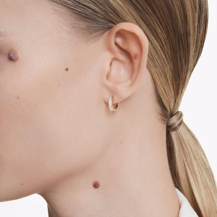 Image du produit Swarovski Matrix Créoles à facettes rondes or blanc rose (Métal Swarovski)