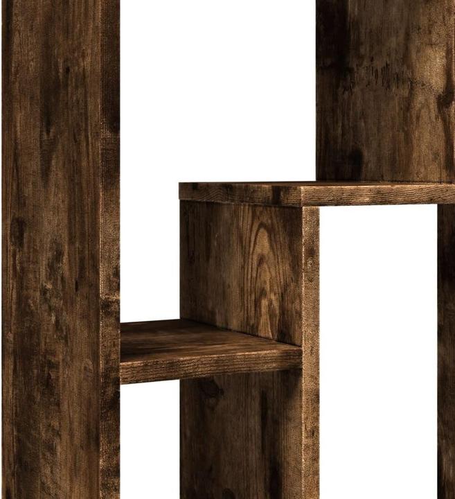 Actual product image vidaXL Bookcase Room divider Standing shelf File shelf Office shelf Smoked oak shelf (63 x 20 x 90 cm)