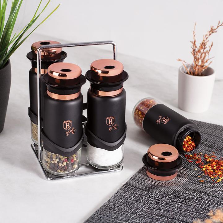 Produktbild BerlingerHaus 5-tlg. Gewürzständer Black Rose Collection