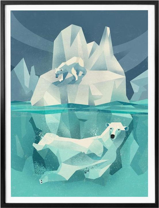 Image du produit Trenddeko Marron - Polar Bear (40 x 50 cm)
