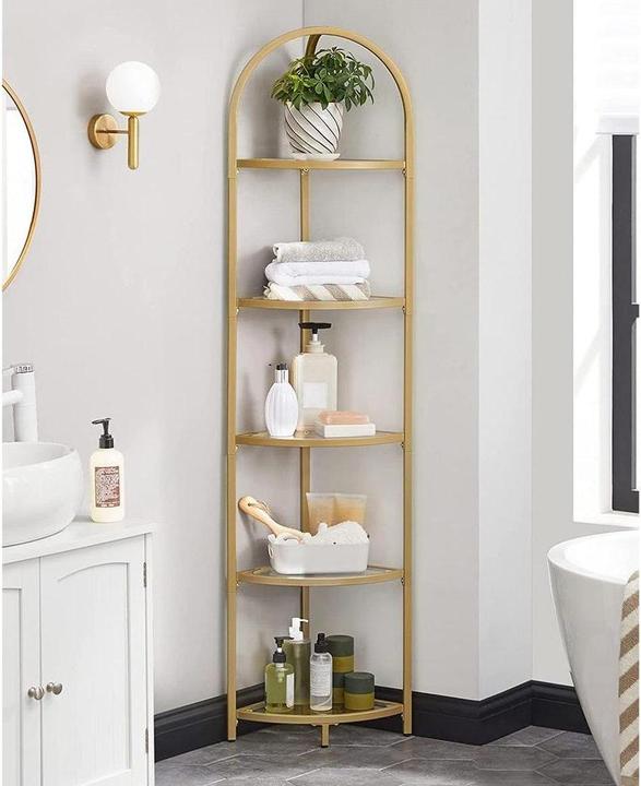 Actual product image Vasagle Corner shelf gold 28.0 x 28.0 x 158.0 cm (28 x 28 x 158 cm)