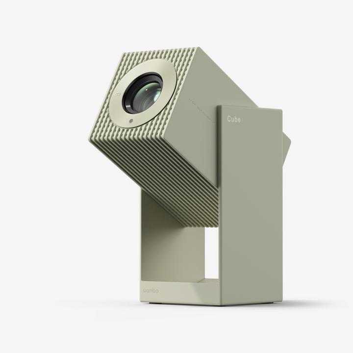 Actual product image Wanbo Cube 2 Pro Green | Projector | 500 ANSI, Android TV 11, Gimbal (Full HD, 500 lm)