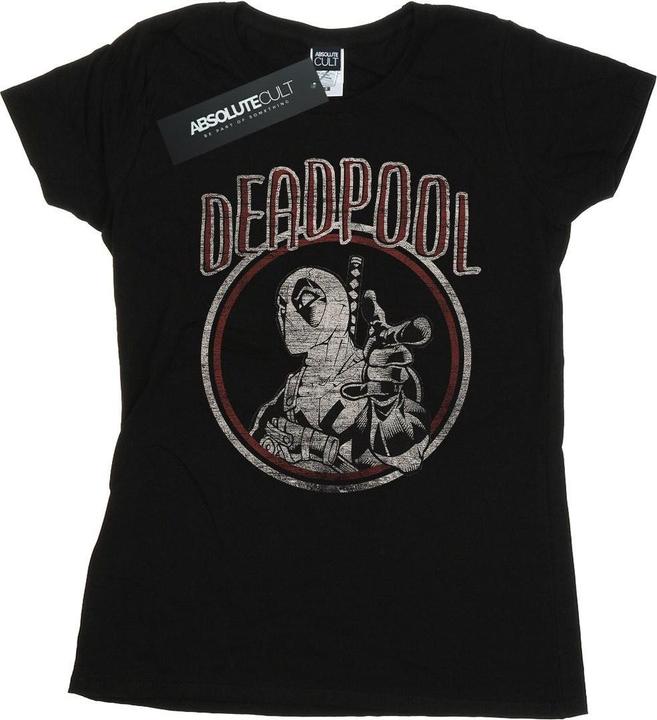 Image du produit - T-shirt DEADPOOL VINTAGE CIRCLE - Femme (XL)