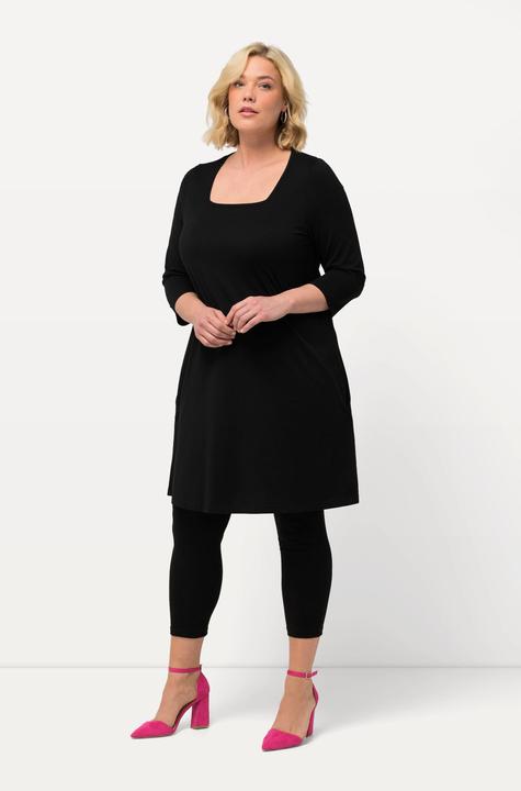 Immagine prodotto Ulla Popken Maglia dal taglio lungo e svasato con scollo rettangolare e maniche a 3/4 (68)