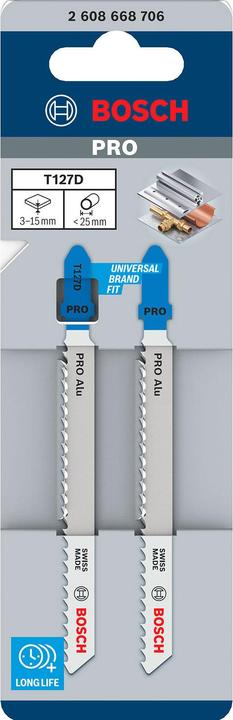 Image du produit Bosch Professional Zubehör PRO Alu T127D Stichsägeblatt