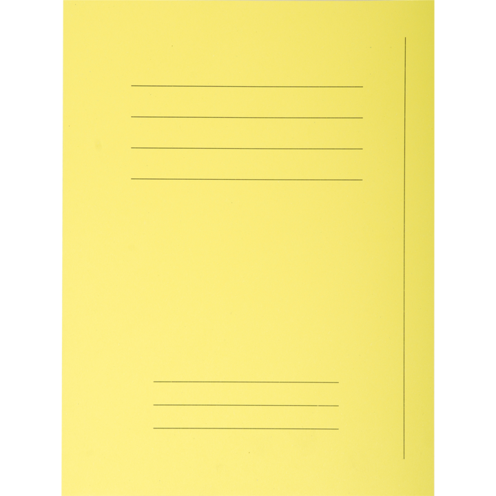 Actual product image Exacompta File cover A4 recycled paper 240g canary yellow (A4, 50 x)