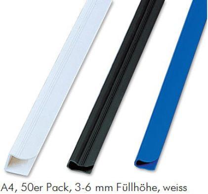 Fellowes Klemmschiene Relido, A4, 3 - 6 mm Fllh”he, weiá