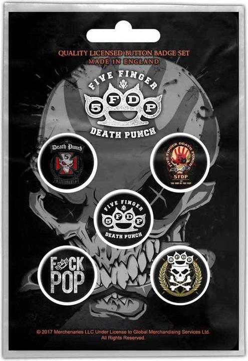 Actual product image Five Finger Death Punch Logo Badge (Pack of 5)