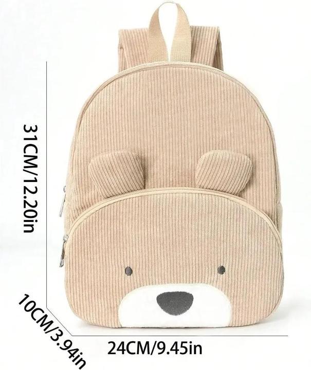 Actual product image Only-Bags.Store Kinderrucksack aus niedlichem Cartoon-Cord, ein Kinderrucksack, der für Kinder im Kindergarten und