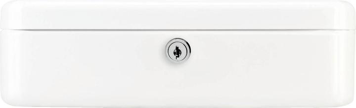 Actual product image Burg Wächter Cash box Office-Line W.255xH.75xD.200 mm white powder-coated steel incl. cylinder lock