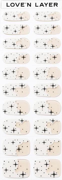 Produktbild Love'n Layer - Night Sky White Nail (Kunstnägel, Night Sky White Nail)