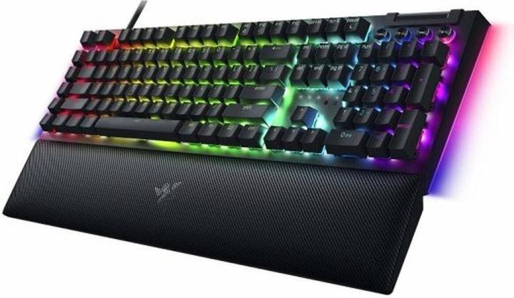 Actual product image Razer BlackWidow V4 Mechanical Gaming Keyboard, Yellow Switch, US Layout, Wired, Black (USA, Cable)