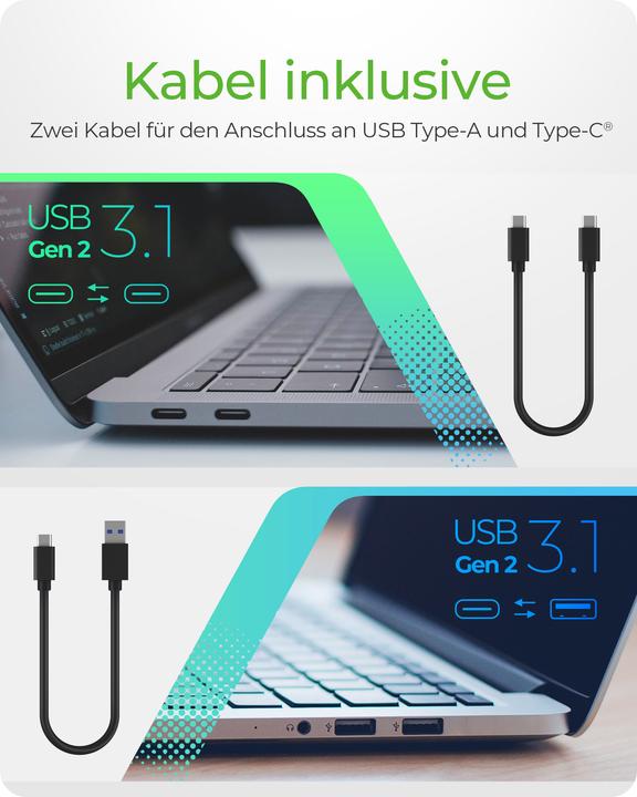 Produktbild Icy Box Gehäuse für 1x M.2 NVMe & SATA, IB-1817MC-C31 (M.2 2280, M.2 2242, M.2 2260, M.2 2230, M.2)